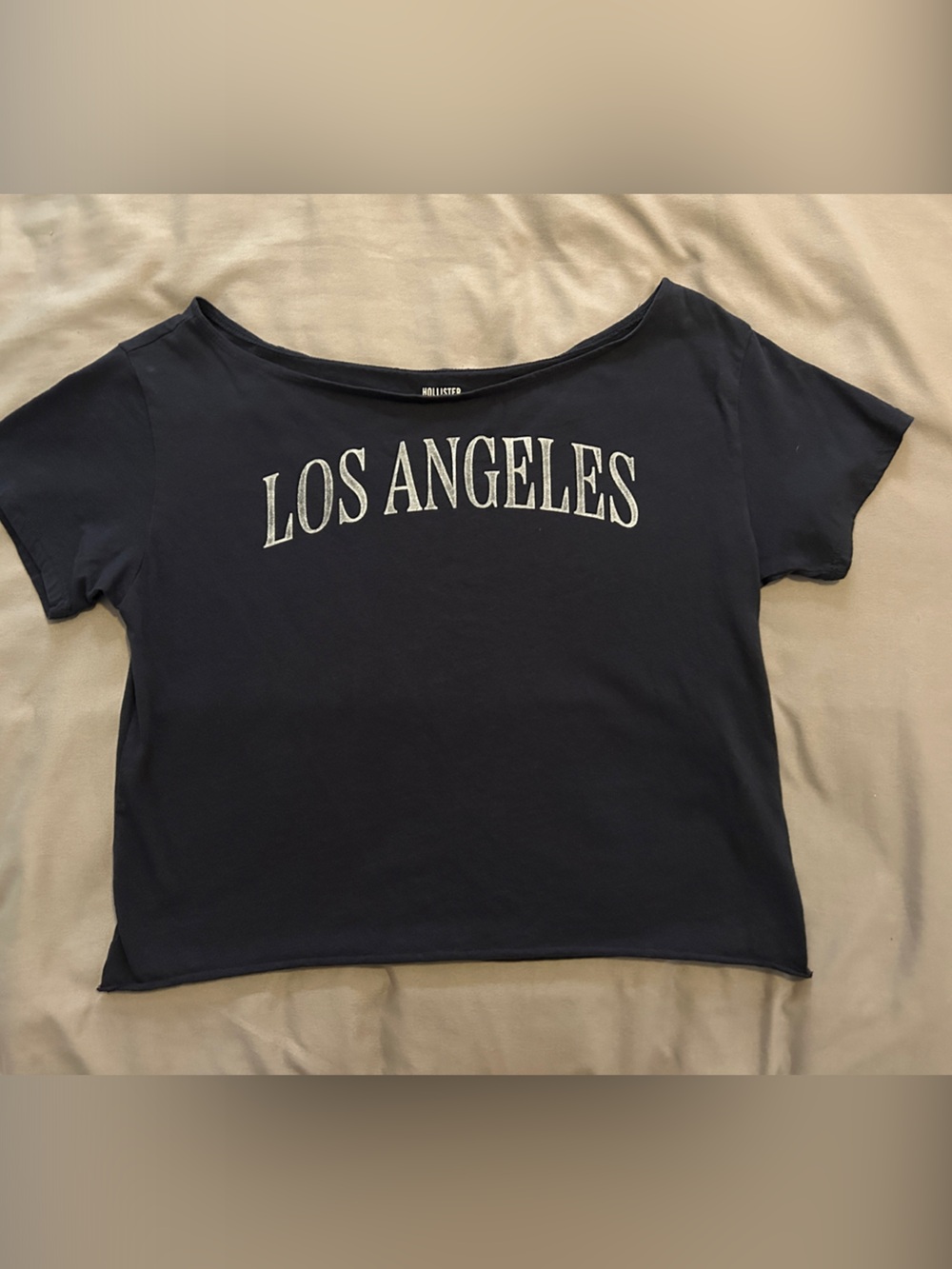 Hollister Navy 'Los Angeles' Short Sleeve Tee